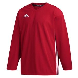 New With Tags Men’s adidas Red Hockey Jersey